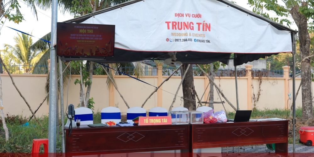 Hội thi Nghiệp vụ chữa cháy và  cứu nạn , cứu hộ PCCC Tân An