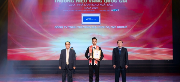 WE GROUP VINH DỰ ĐÓN NHẬN GIẢI THƯỞNG THƯƠNG HIỆU VÀNG QUỐC GIA: KHẲNG ĐỊNH VỊ THẾ DẪN ĐẦU NGÀNH SỰ KIỆN