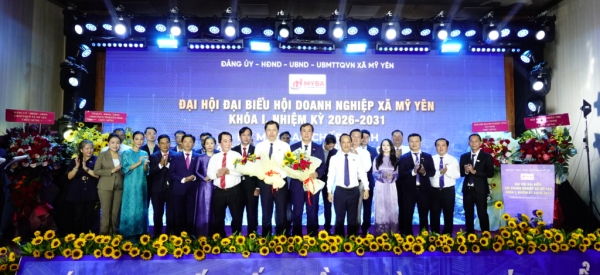 THE WE GROUP đồng hành tổ chức Đại hội đại biểu Hội Doanh nghiệp xã Mỹ Yên khóa I, nhiệm kỳ 2026–2031